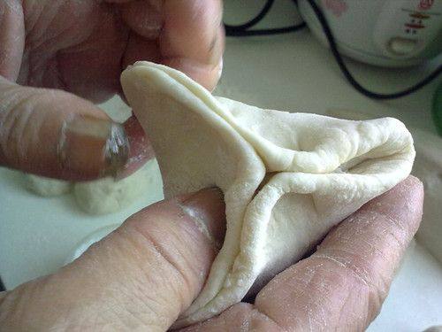 自制糖三角菜包步骤7