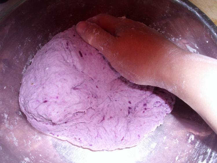 紫薯豆沙包步骤1