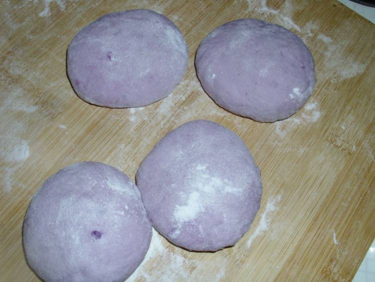 紫薯豆沙包步骤3
