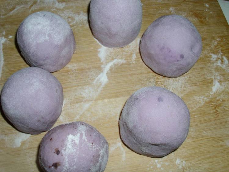 紫薯豆沙包步骤7