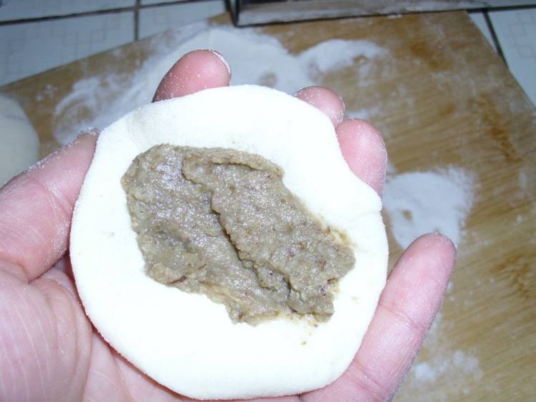 绿豆沙刺猬包步骤4