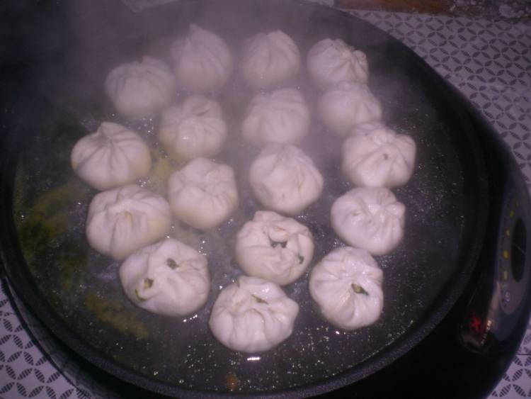 韭菜水煎包步骤9
