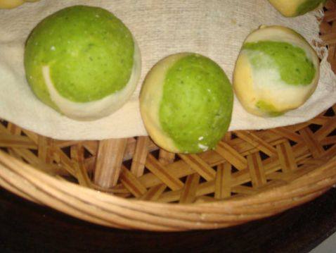 三色奶黄包步骤12