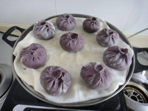 黑米豆沙包步骤8