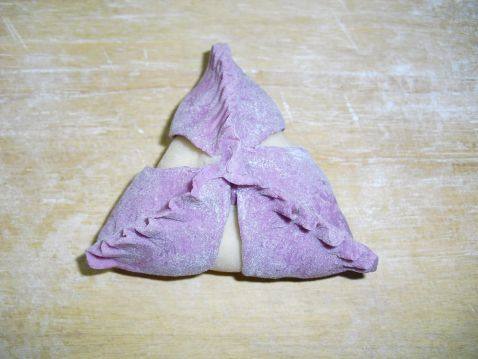 双色冠顶豆沙包步骤10