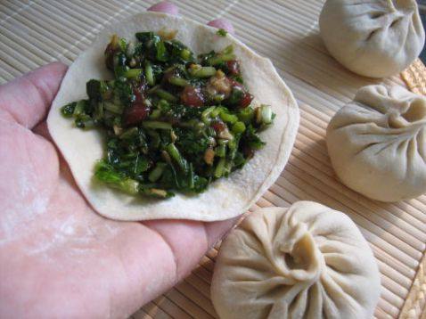奶香苔菜包步骤4