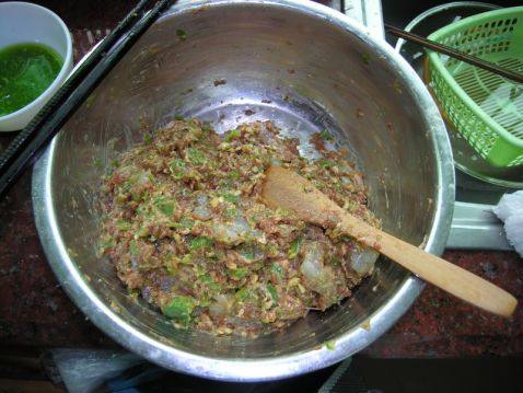 鲜虾青椒肉包步骤5