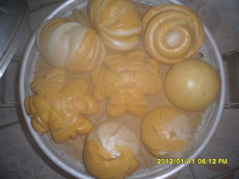 双色豆沙包步骤13