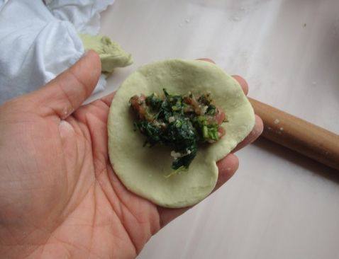 菠菜肉包步骤9