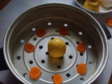 四色豆沙包步骤5