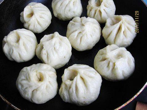 菠菜贝丁鲜肉生煎包步骤11