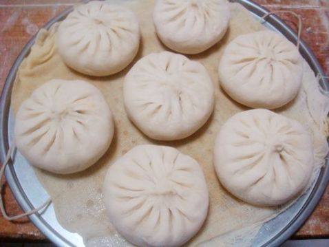 莲藕香菇肉蒸包步骤18