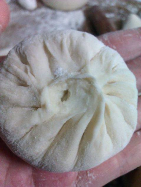 香菇油渣青菜包步骤6