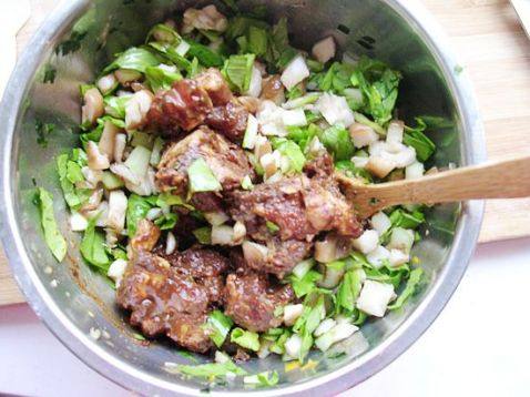 香菇油菜酱肉包步骤6
