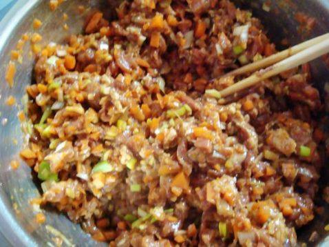 羊肉胡萝卜大包子步骤5