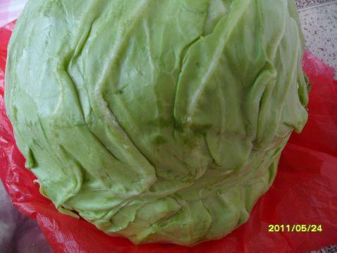 牛肉卷心菜大馅包子新步骤2