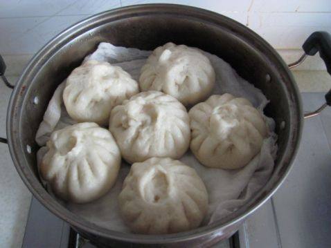 青菜粉丝肉包步骤7