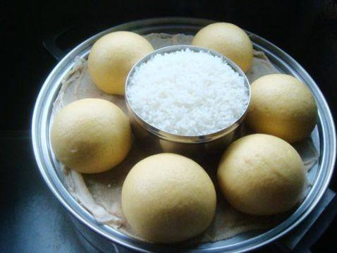 小米面豆沙包步骤6