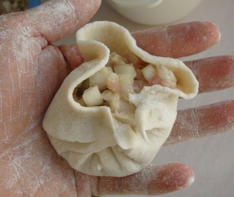 香芋鸡肉虾仁包步骤8