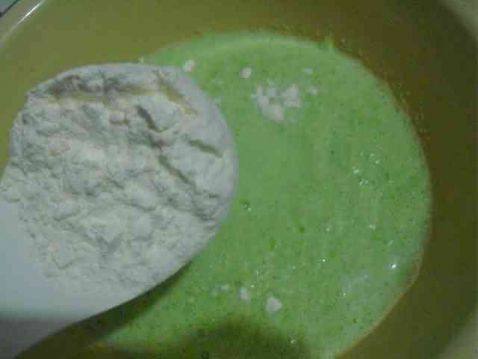 青豆玫瑰卷步骤1