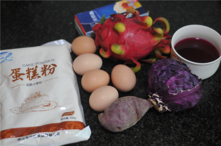 菜汁旋涡蛋糕步骤1