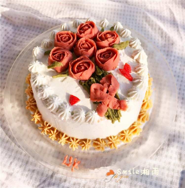 玫瑰花束蛋糕步骤17