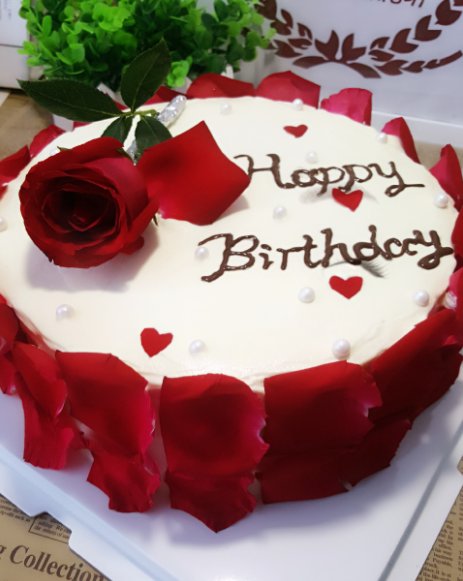 鲜花生日蛋糕步骤8