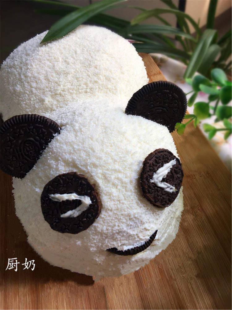 小熊猫奶油蛋糕步骤12