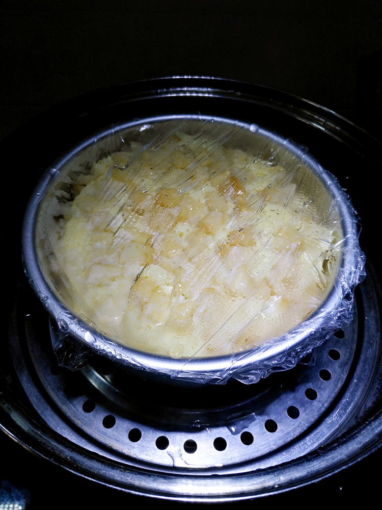 无油无水苹果蒸蛋糕步骤8