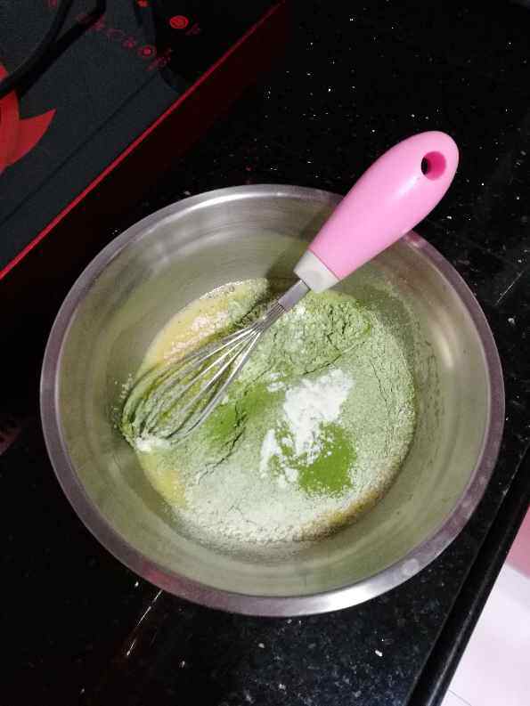 抹茶小四蛋糕卷步骤6