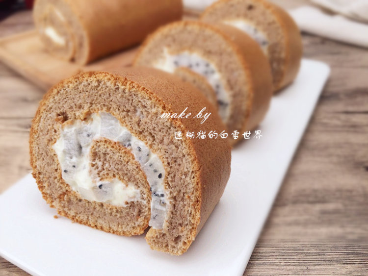 蛋糕火美人—火龙果蛋步骤23