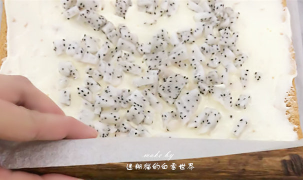 蛋糕火美人—火龙果蛋步骤20