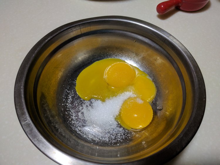 甜辣戚风步骤1