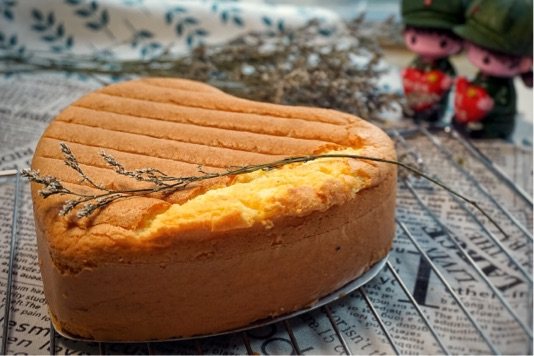 心形戚风蛋糕步骤9