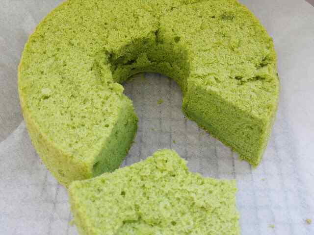 菠菜戚风蛋糕步骤19