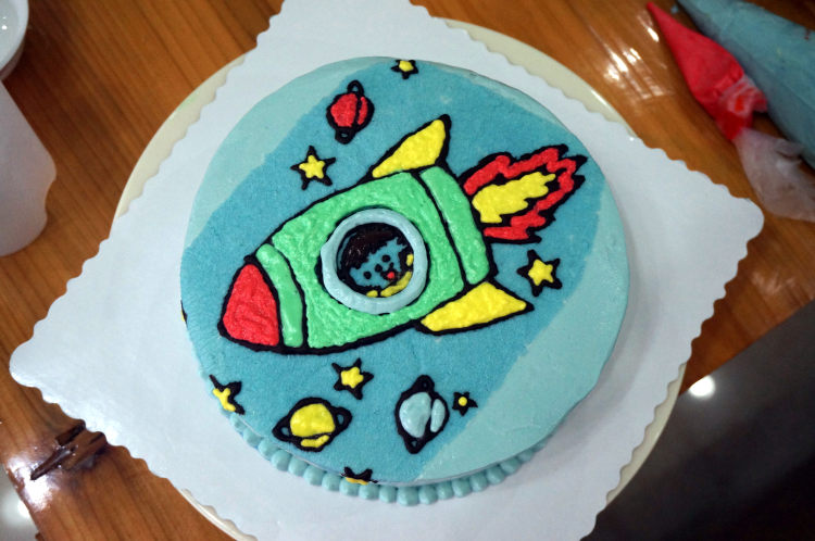 小火箭生日蛋糕步骤12