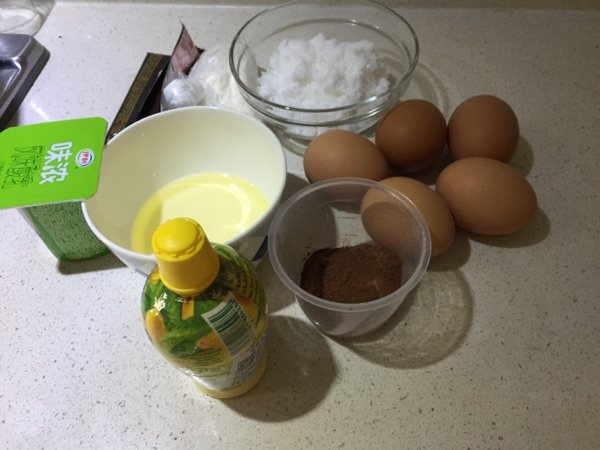 可可戚风步骤1