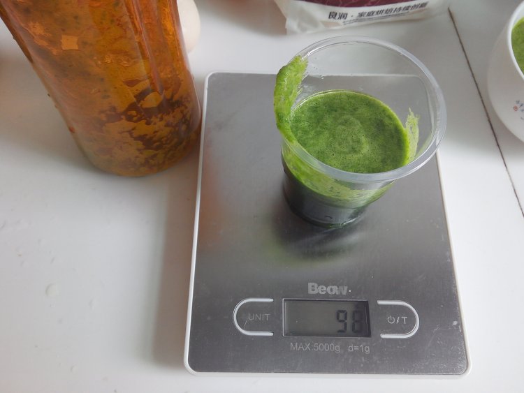 菠菜红豆蛋糕步骤2