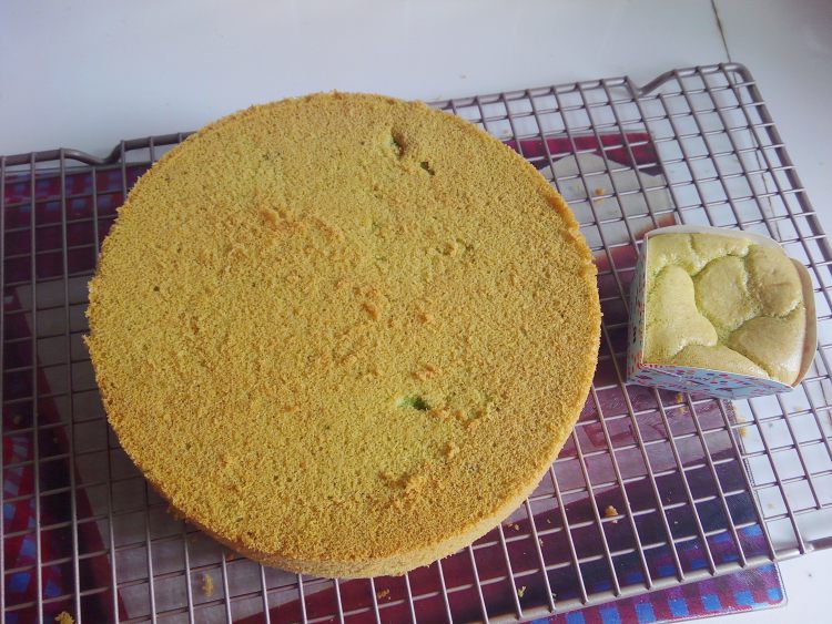 菠菜红豆蛋糕步骤10