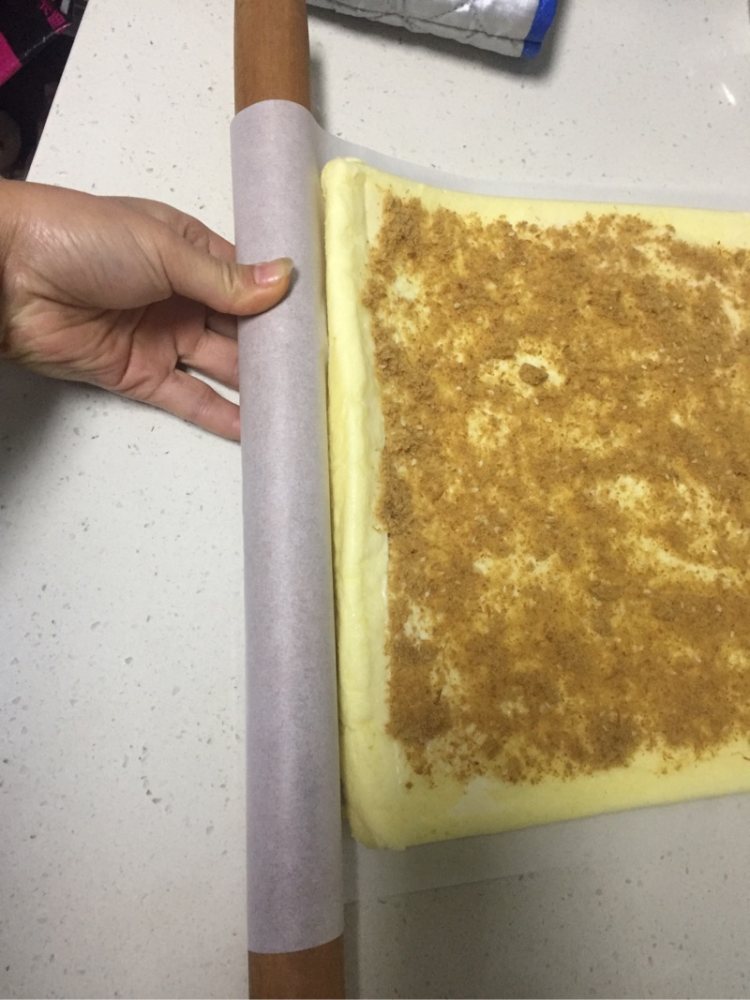 自制肉松蛋糕卷步骤20