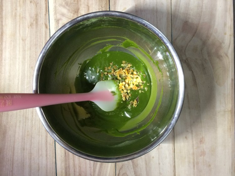 橙皮抹茶戚风蛋糕步骤5