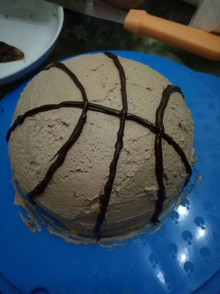 篮球蛋糕步骤13