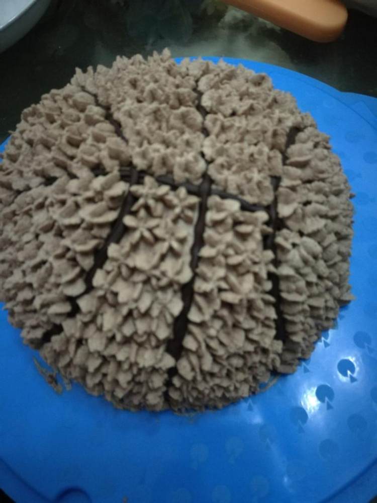 篮球蛋糕步骤14