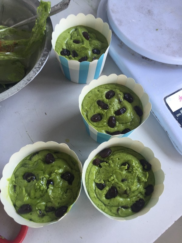 甘纳豆抹茶杯子蛋糕步骤22
