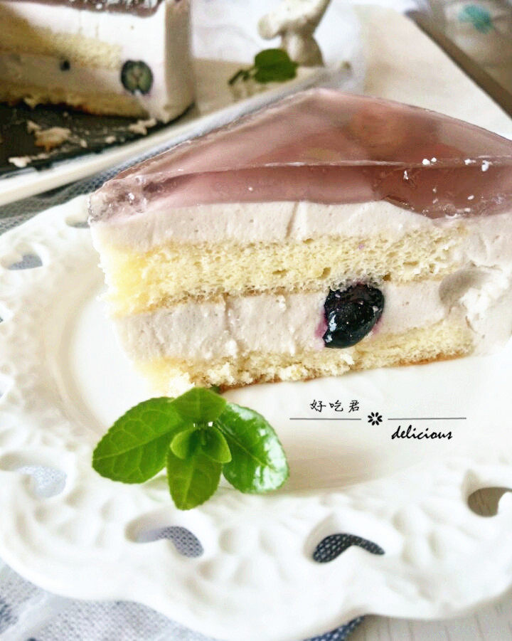 蓝莓镜面慕斯蛋糕步骤29