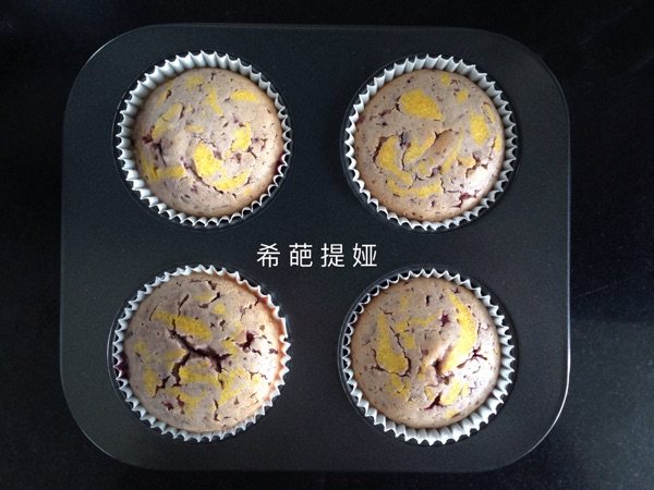 南瓜蓝莓马芬步骤12