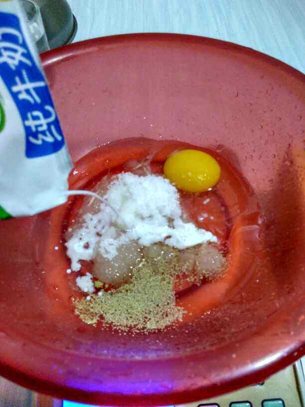 红豆面包步骤3