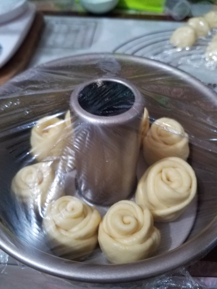 玫瑰花花环面包步骤21