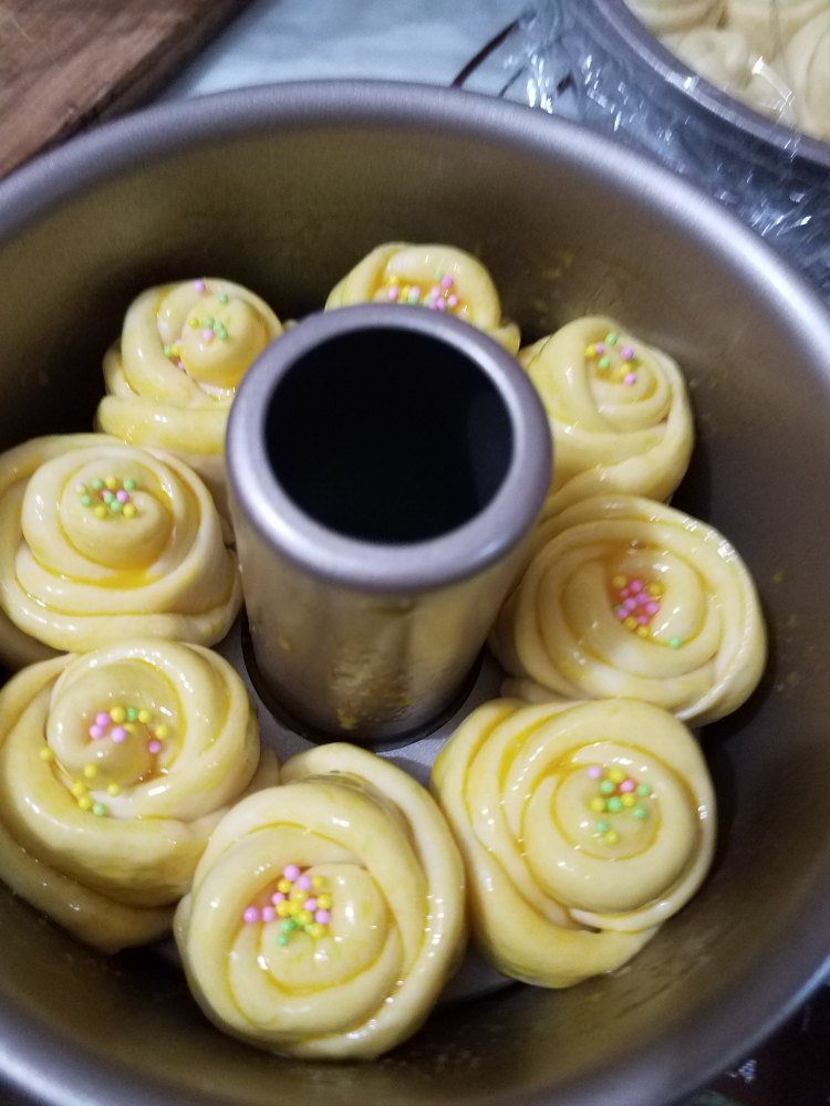 玫瑰花花环面包步骤24