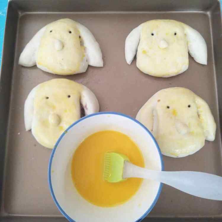 小狗豆沙面包步骤14